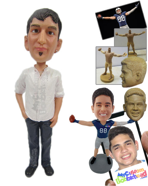 Neat Handsome Man with Awesome Pose Personalized Bobblehead