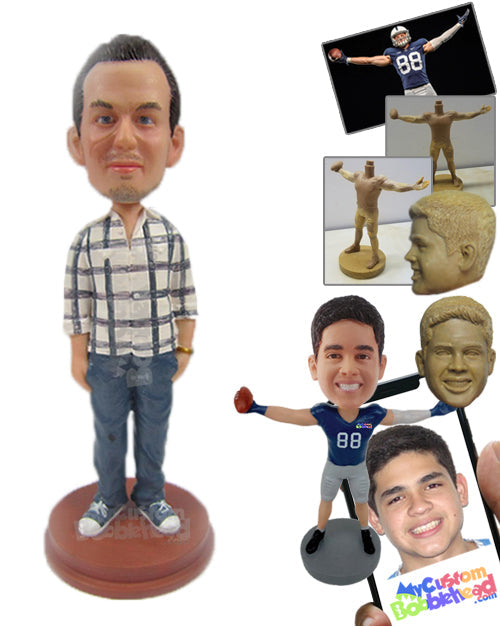 Cool Male in Daily Casuals Personalized Bobblehead