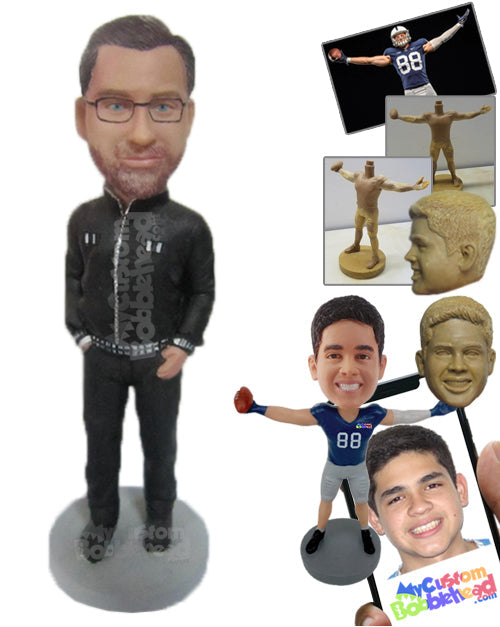 Smart Male with Awesome Attire Personalized Bobblehead