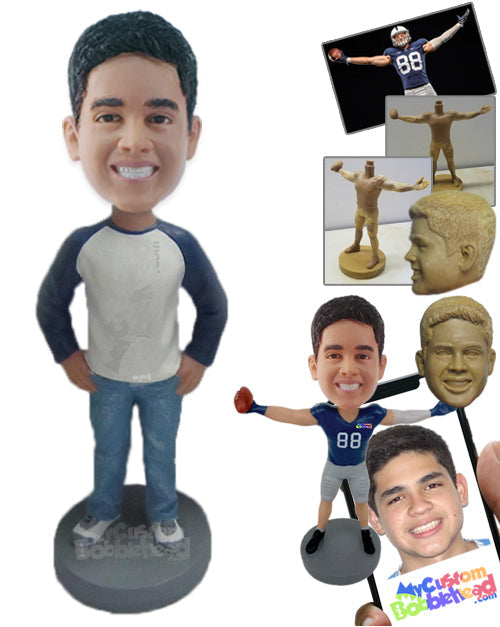 Stylish Man with Bold Personality Personalized Bobblehead