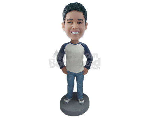 Stylish Man with Bold Personality Personalized Bobblehead