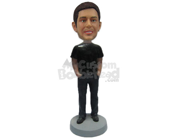 Handsome Hunk in Trendy Dress Personalized Bobblehead