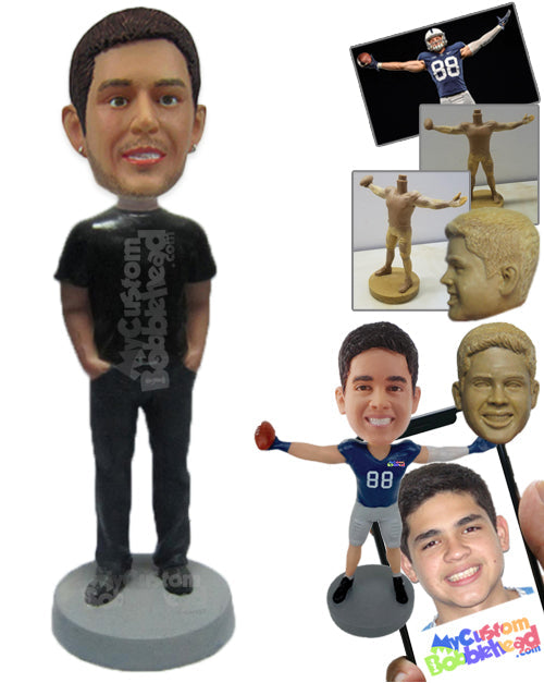 Handsome Hunk in Trendy Dress Personalized Bobblehead