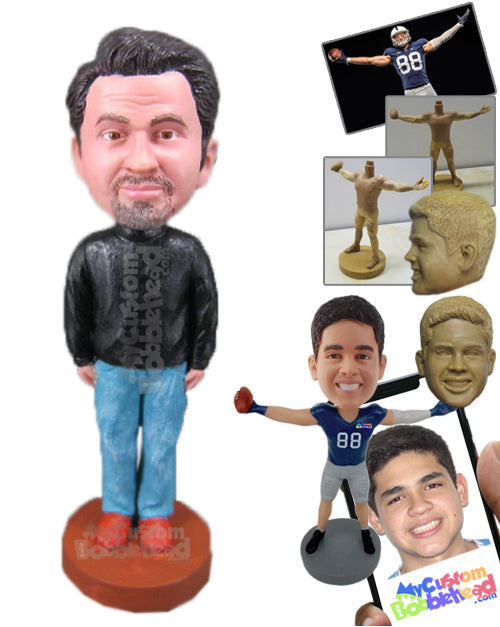 Smart Gentleman Standing Upright Personalized Bobblehead