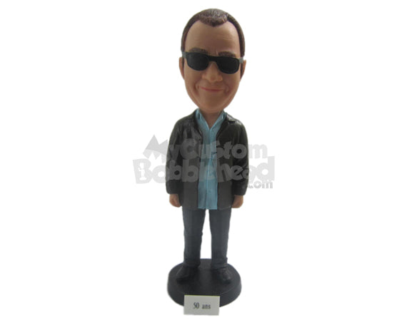 Custom Bobblehead Dapper Man Killing It With Stylish Attire - Leisure & Casual Casual Males Personalized Bobblehead & Cake Topper