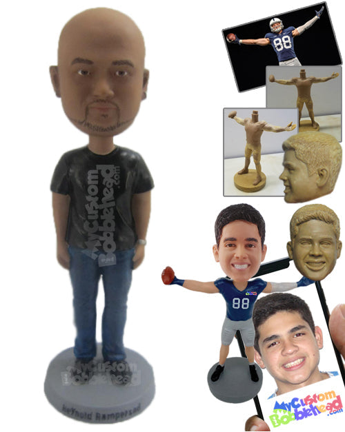 Stunning Dude in Upright Position Personalized Bobblehead