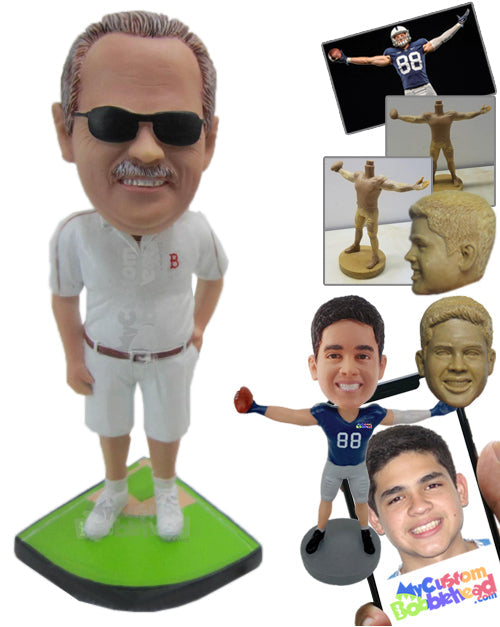 Graceful Gentleman in Sporty Outfit Personalized Bobblehead