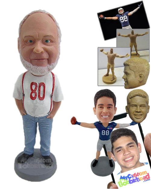 Graceful Gentleman in Stylish Outfit Personalized Bobblehead