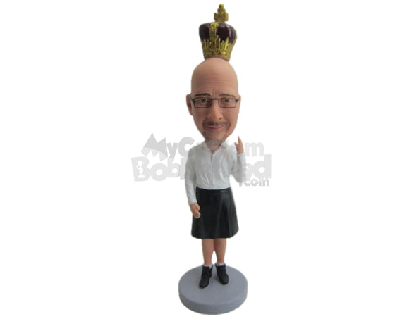 Custom Bobblehead Male In Funky Attire - Leisure & Casual Casual Males Personalized Bobblehead & Cake Topper