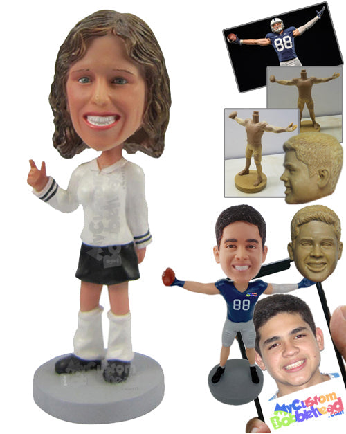 Beautiful Girl with a Great Smile Personalized Bobblehead