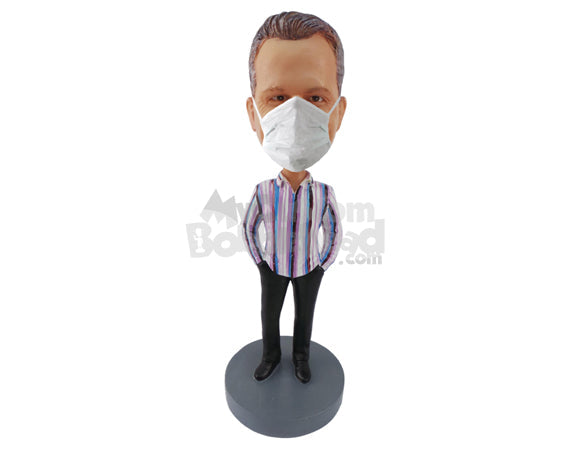 Custom Bobblehead Dude with hands in pockets wearing expensive clothes - Leisure & Casual Casual Males Personalized Bobblehead & Action Figure