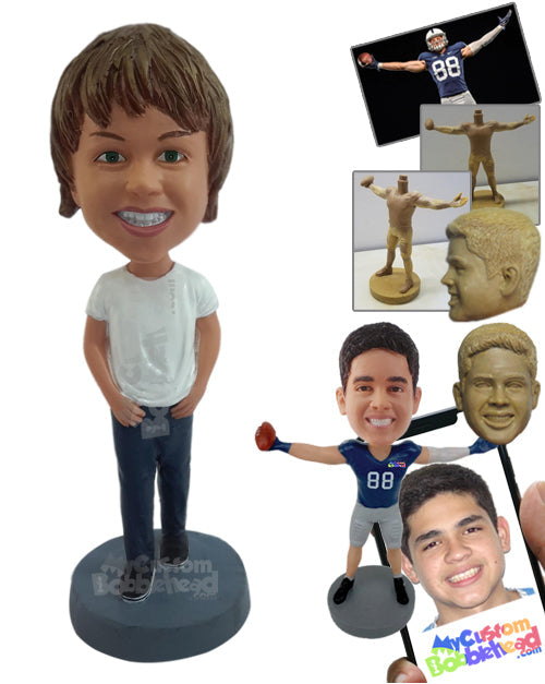 Nice young person having a good walk Personalized Bobblehead