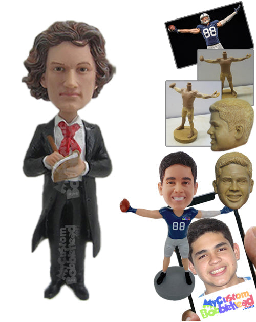 Marriage Officiant Ready to Marry the Happy Wedding Couple Personalized Bobblehead