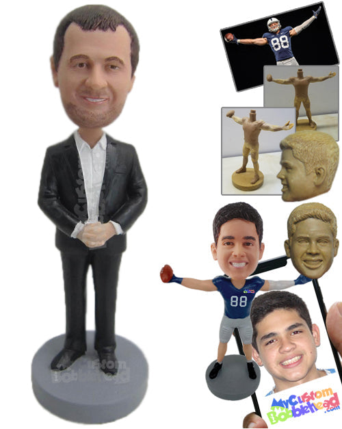 Best Man in Formal Attire Personalized Bobblehead