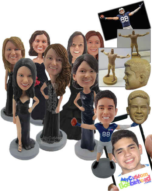 Bridesmaids, Wedding Bridal Party Personalized Bobblehead