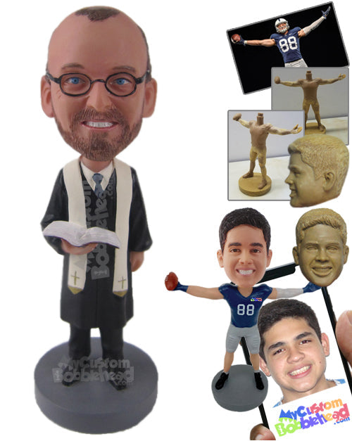 Catholic Priest Ready for the Ceremony Personalized Bobblehead