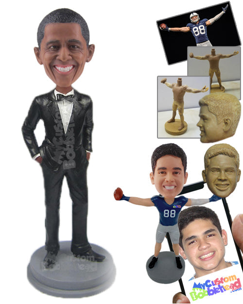 Best Man in Tuxedo Personalized Bobblehead