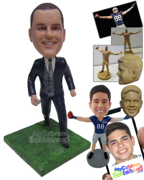 Handsome Best Man in Classy Formal Attire Personalized Bobblehead