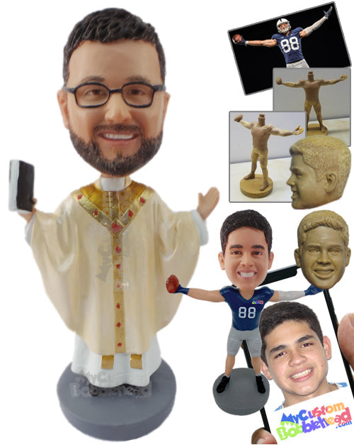 Priest Praising the Lord Personalized Bobblehead