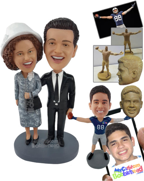 Gorgeous Couple Dressed for the Perfect Evening Personalized Bobblehead