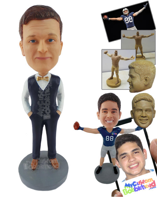 Best Man Dressed for His Friend's Wedding Personalized Bobblehead