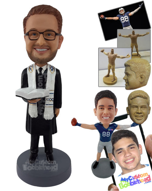 The Priest Holding His Bible to Do the Rituals Personalized Bobblehead