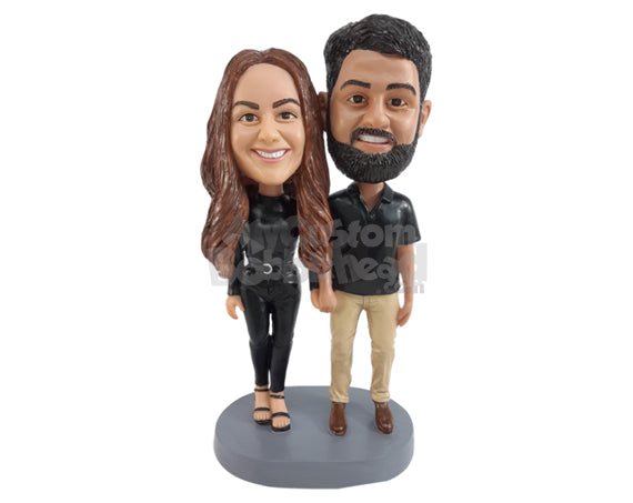 Custom Bobblehead  Amazingly dressed couple  - Wedding & Couples Couple Personalized Bobblehead & Cake Topper