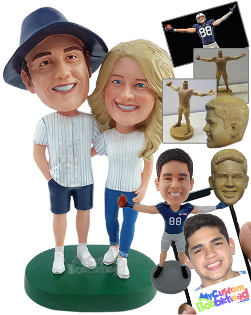 Baseball Fans Wearing the Team's Jerseys with Shorts and Pants Personalized Bobblehead