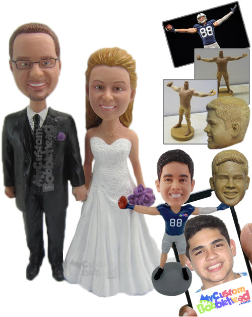 Wedding Couple in Sexy Attire Personalized Bobblehead