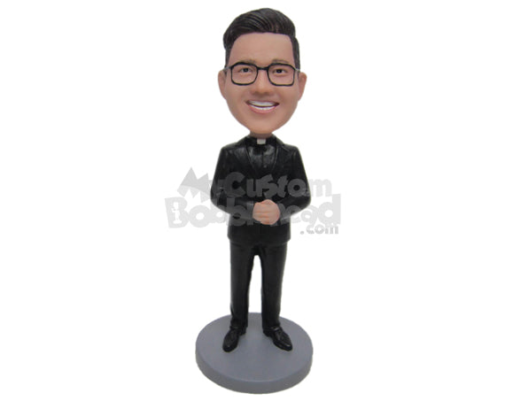 Custom Bobblehead Stylish Corporate Man Wearing Suit And Pant With Shoes - Careers & Professionals Corporate & Executives Personalized Bobblehead & Cake Topper