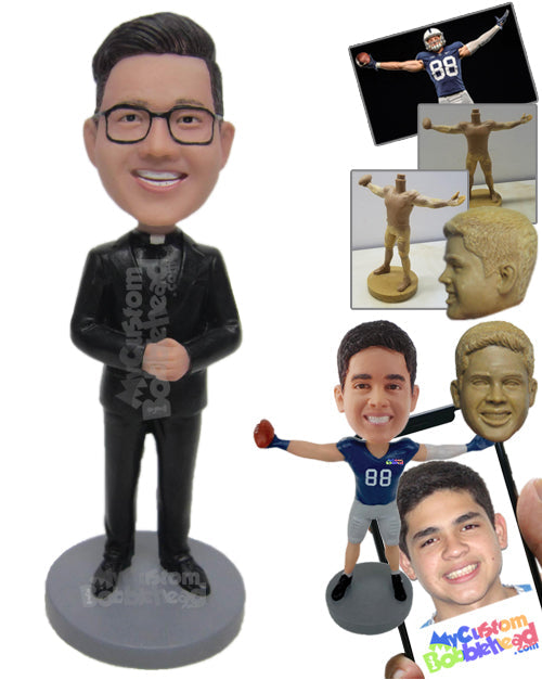 Modern Priest Personalized Bobblehead