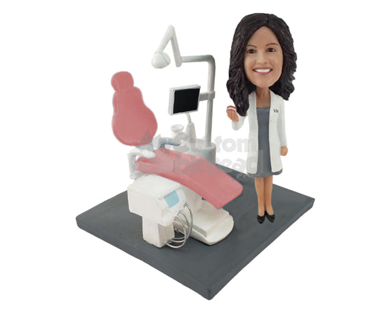 Female Dentist Personalized Bobblehead