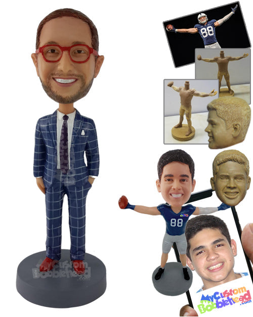 Businessman Wearing Smart Dress Personalized Bobblehead