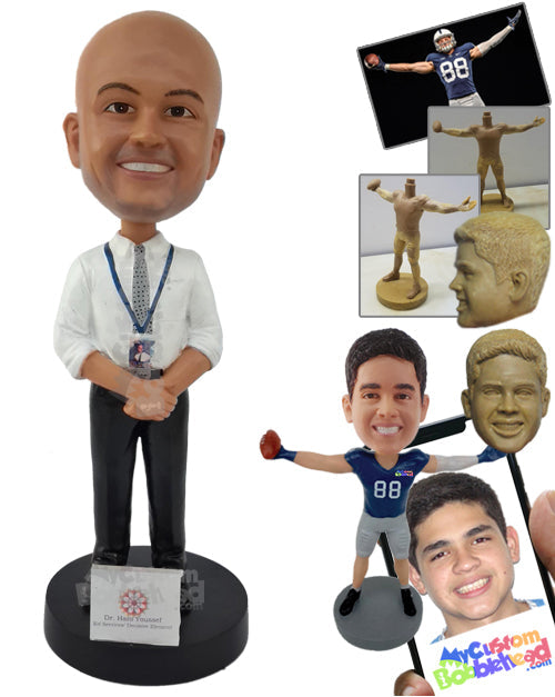 Air Host Ready to Serve Personalized Bobblehead