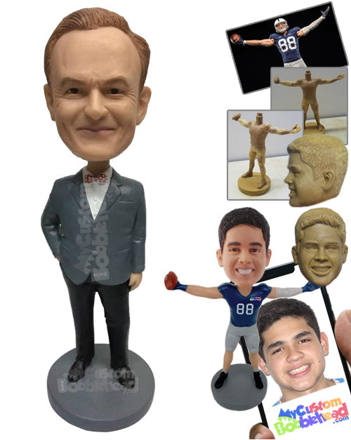 Lawyer with a Bow Tie Personalized Bobblehead