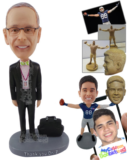 Doctor Ready to Come to Your Home Personalized Bobblehead