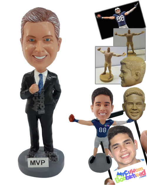 Executive Wearing a Fancy Suit Personalized Bobblehead