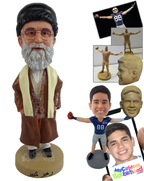 Holy wise man in sacred clothing ready to show you the path to happiness Personalized Bobblehead