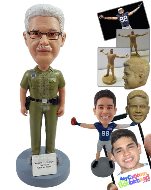 Officer on duty looking good Personalized Bobblehead