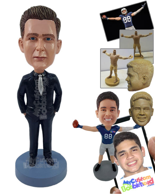 Awesome Looking Lawyer Ready to Have a Big Win Personalized Bobblehead