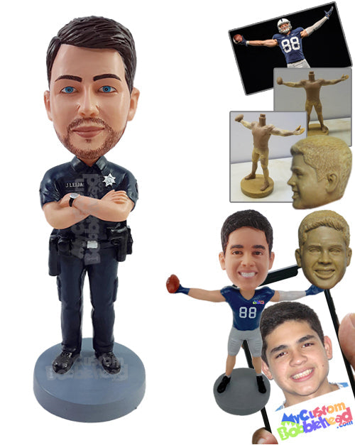 Officer waiting for orders Personalized Bobblehead