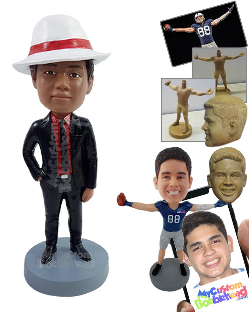 Well-dressed Man in Fashionable Suit Personalized Bobblehead