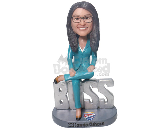 Professional Female Boss Personalized Bobblehead