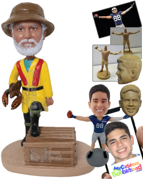 Lobster Fisherman Personalized Bobblehead