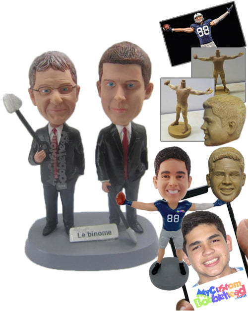 Corporate Guys in Their Stylish Formal Attire Personalized Bobblehead