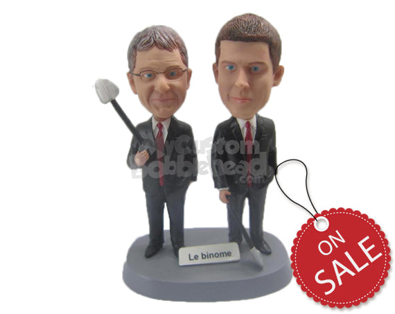 Custom Bobblehead Corporate Guys In Their Stylish Formal Attire - Careers & Professionals Corporate & Executives Personalized Bobblehead & Cake Topper