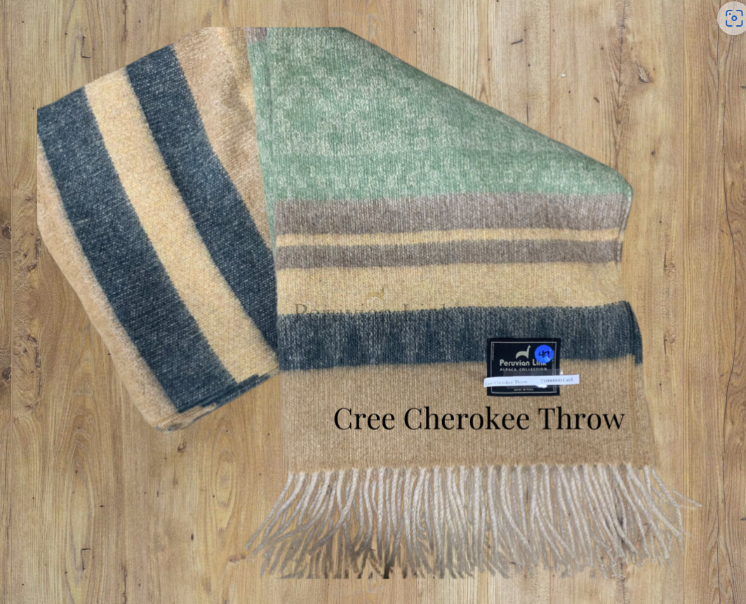 Cherokee Alpaca & Wool Throw