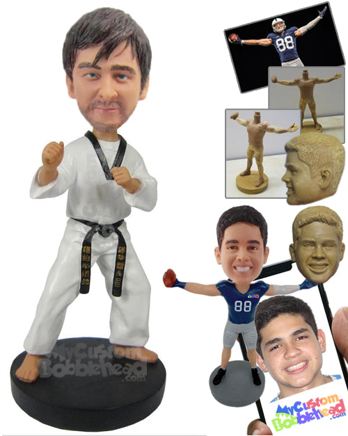 Karate Master Teaching Some Karate Moves Personalized Bobblehead