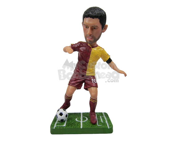 Soccer Player Doing His Thing Personalized Bobblehead