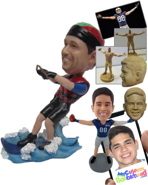 Cool Water Surfer Dude Enjoying the Sport Personalized Bobblehead